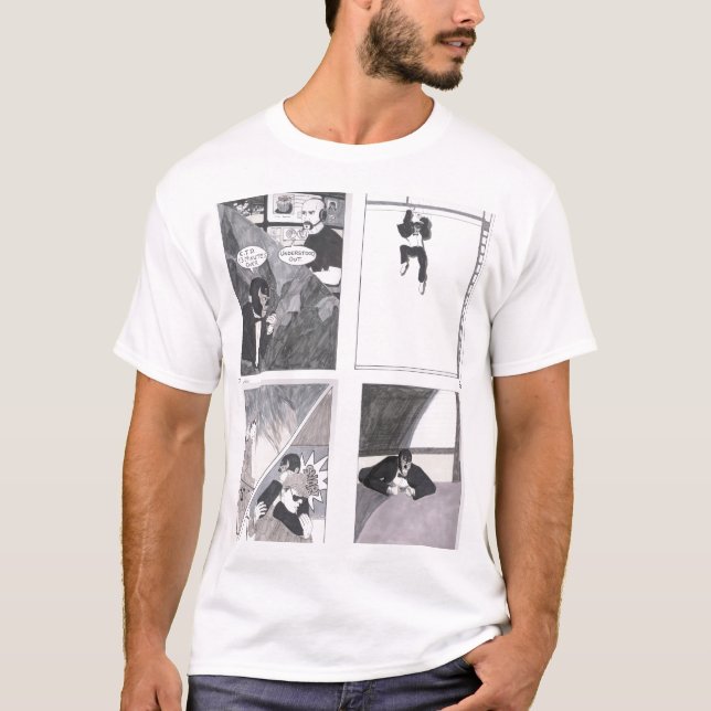 T-shirts "T-shirt do painel do Mambo preto de Ops" (Frente)