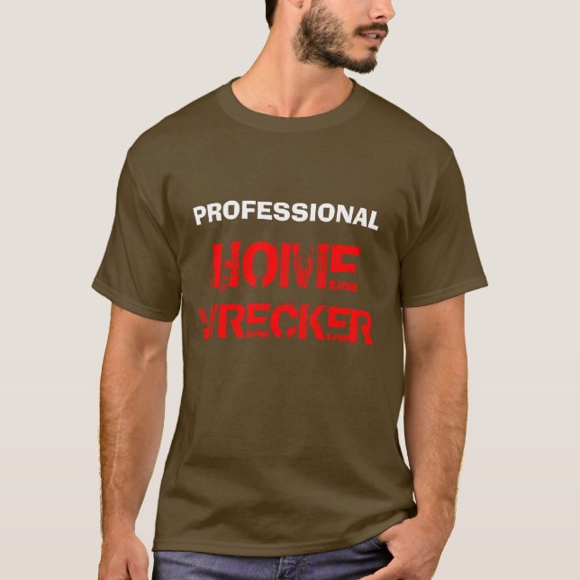 T-shirts "T-shirt do Wrecker Home profissional" (Frente)