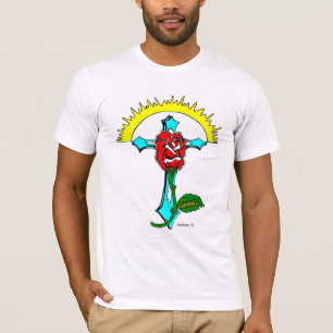T-shirts T transversal cor-de-rosa