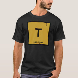 T-shirts T - Triângulo Música Química Tabela Periódica Símb