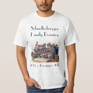 T-shirts T unisex da reunião de família 2015 de