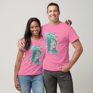 T-shirts T urbano da aguarela