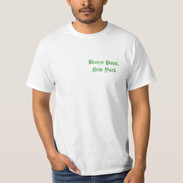 T-shirts T ventoso do dia de St Patrick do ponto (Frente)