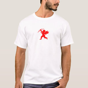 T-shirts T vermelho do Cupido