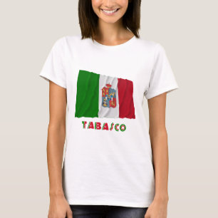 T-shirts Tabasco que acena a bandeira não oficial