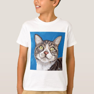 T-shirts Tabby Cat Painting