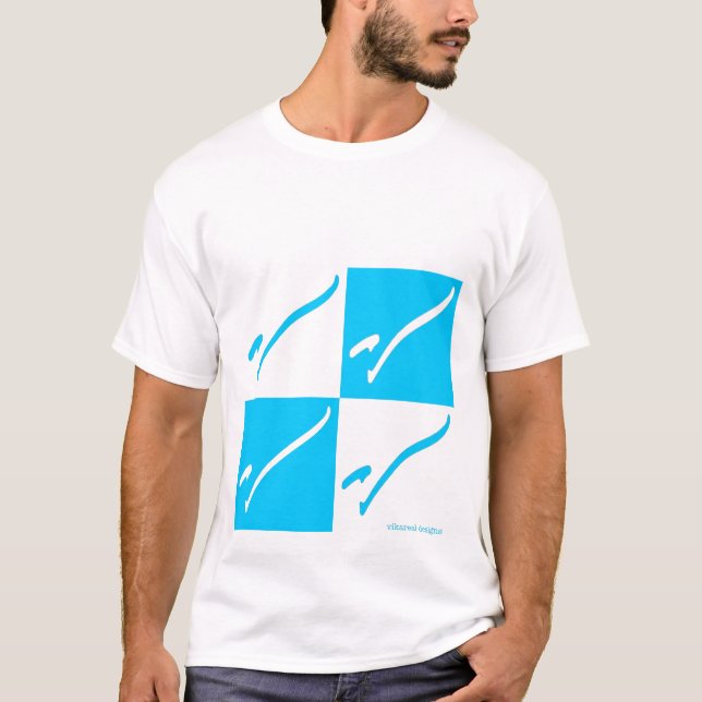 T-shirts Tabuleiro de damas de Vikareal V (Frente)