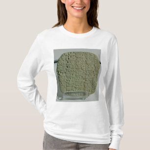T-shirts Tabuleta com roteiro cuneiform