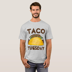T-shirts Taco Terça-feira Engraçado Tacos de Comida mexican