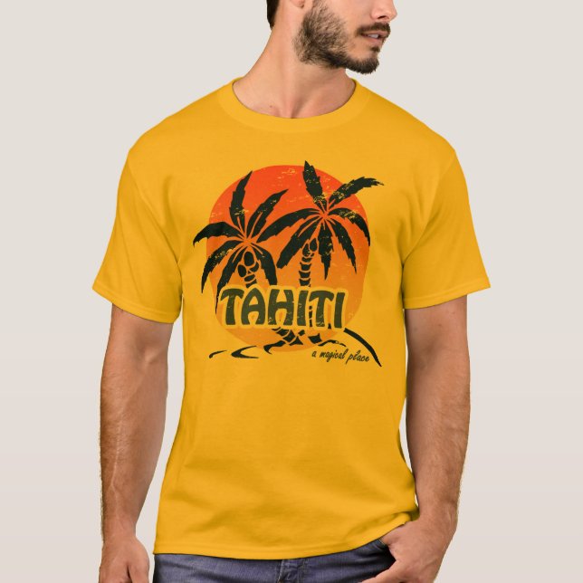 T-shirts Tahiti mágico (Frente)
