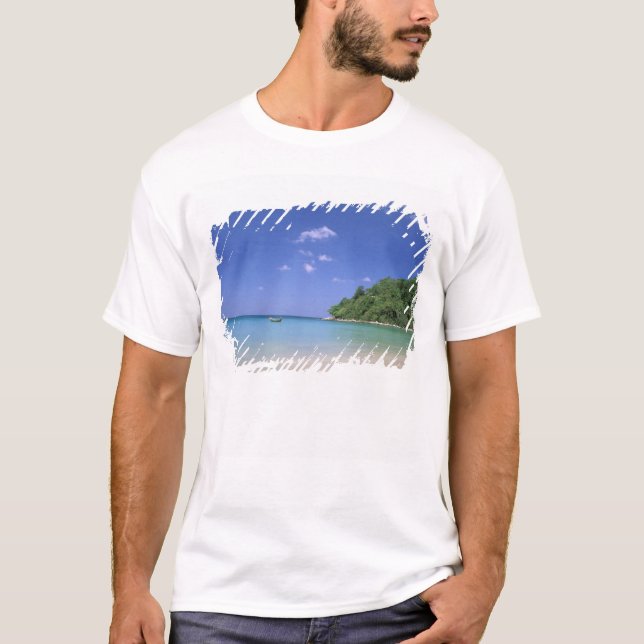 T-shirts Tailândia, Ilha Phuket. Praia. (Frente)