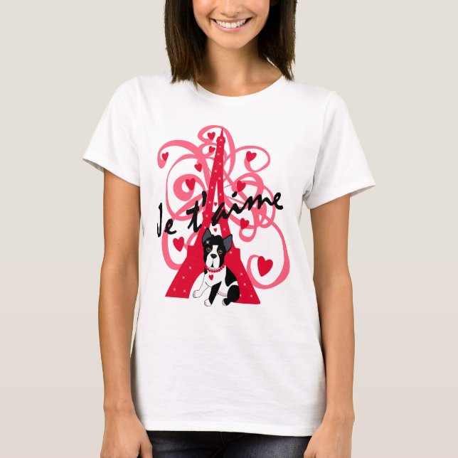 T-shirts T'aime de Je (Frente)