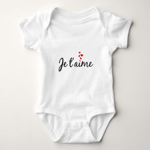 T-shirts T'aime de Je, arte francesa da palavra com