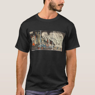 T-shirts Takiyasha a bruxa e o espectro de esqueleto
