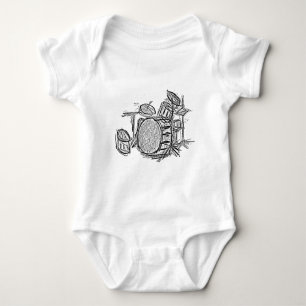 T-shirts Tambor kit rock banda grunge