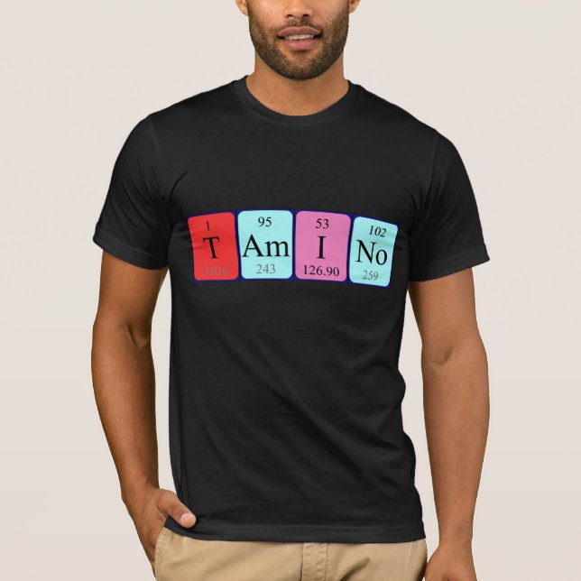 T-shirts Tamino periodicamente mesa (Frente)