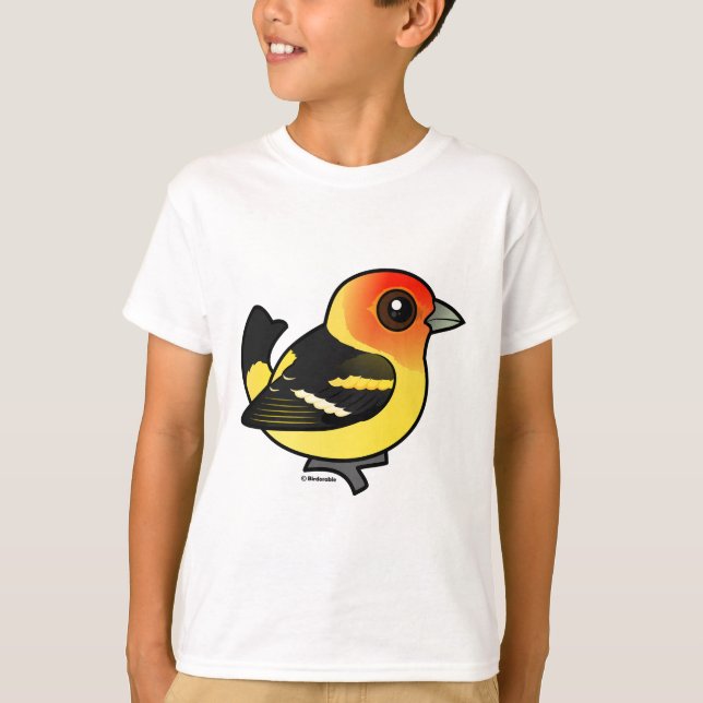 T-shirts Tanager Ocidental (Frente)