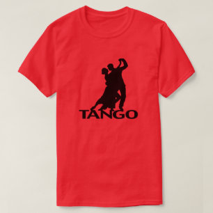 T-shirts Tango Ballroom Dancers Silhouette