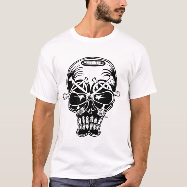 T-shirts Tanque branco dos homens EVILEYES de Marc Vachon (Frente)