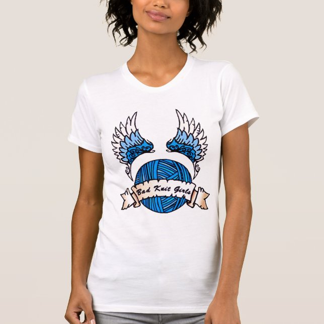 T-shirts Tanque da menina da malha (Frente)