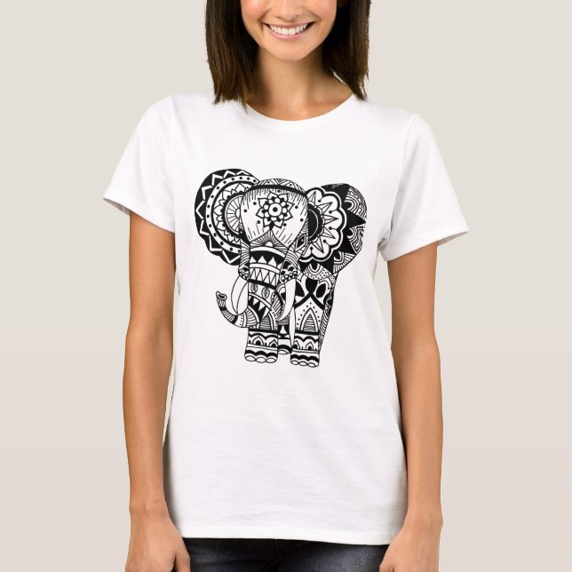 T-shirts Tanque de Elefante Bohemiano (Frente)