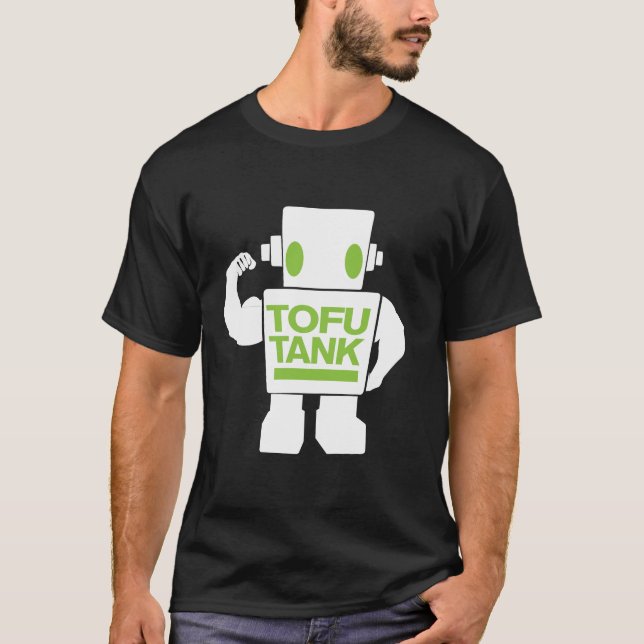 T-shirts Tanque do Tofu o android do vegetariano (Frente)