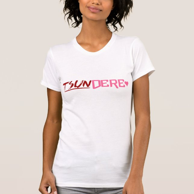 T-shirts tanque do tsundere (Frente)