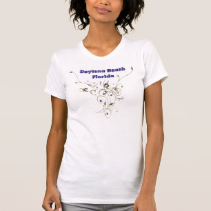 T-shirts Tanque floral das senhoras do redemoinho de