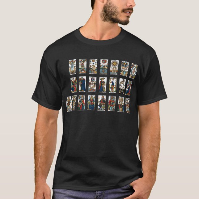 T-shirts Tarot Major Arcana (Frente)