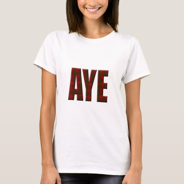 T-shirts Tartan Aye (Frente)