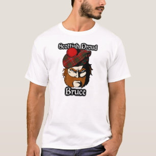 T-shirts Tartan orgulhoso escocês de Bruce do clã