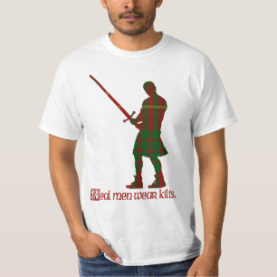 T-shirts Tartan real do Scottish de Cameron dos Kilts do