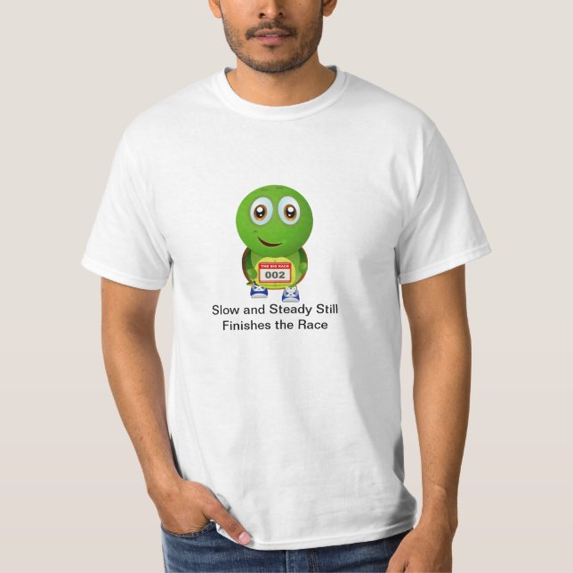 T-shirts Tartaruga lenta e em funcionamento constante (Frente)
