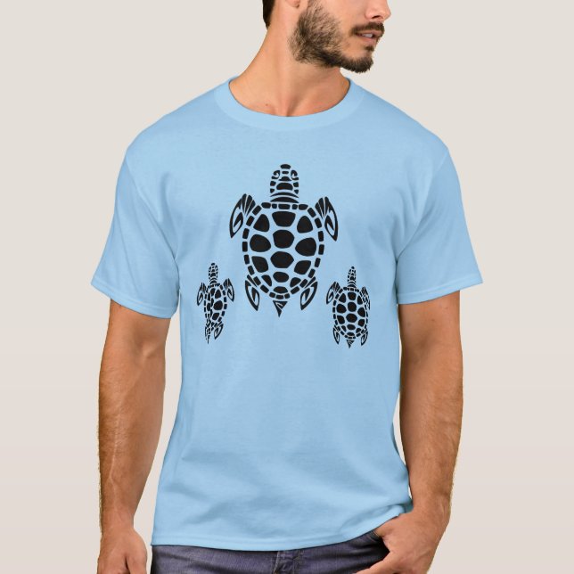 T-shirts Tartaruga Tribal (Frente)