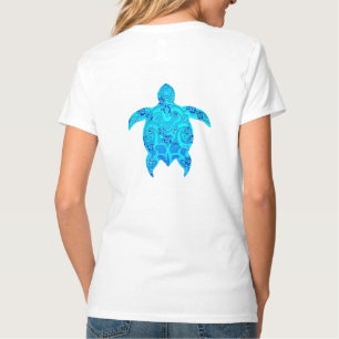 T-shirts Tartaruga Tribal de Honu Azul