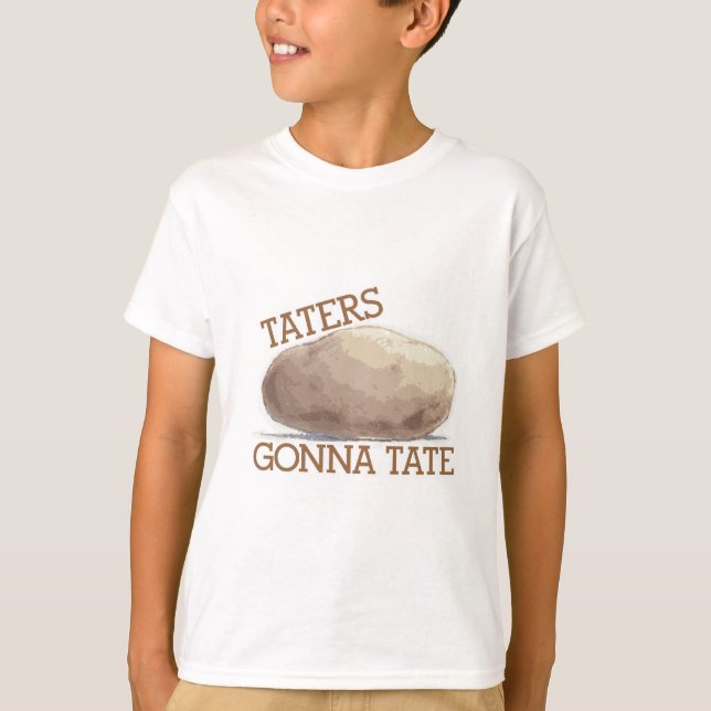T-shirts Taters que vai a Tate (Frente)