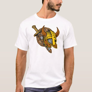 T-shirts Tatuagem do capacete, da espada & do protetor de