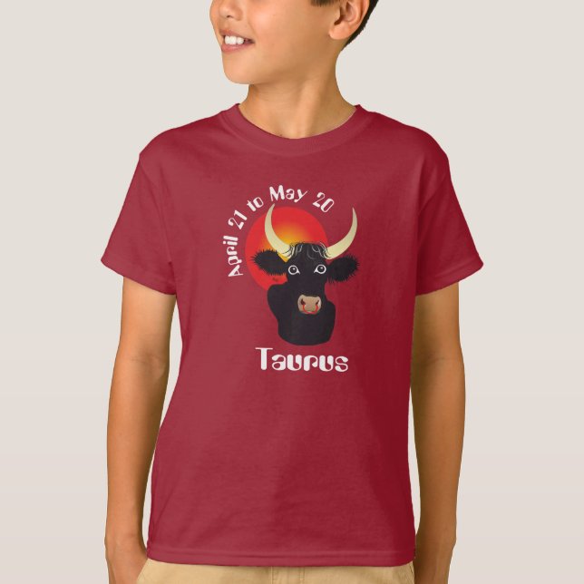 T-shirts Taurus abril 21 to May 20 (Frente)