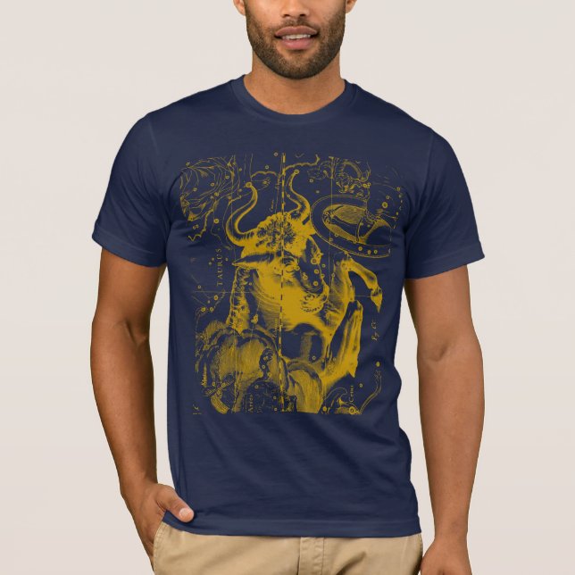 T-shirts Taurus Constelle Hevelius 1690 Moda (Frente)