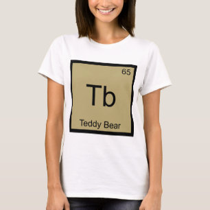 T-shirts Tb - Urso de Pelúcia Símbolo do Elemento Químico C