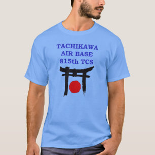 T-shirts TCS de Japão da base aérea de Tachikawa 815th