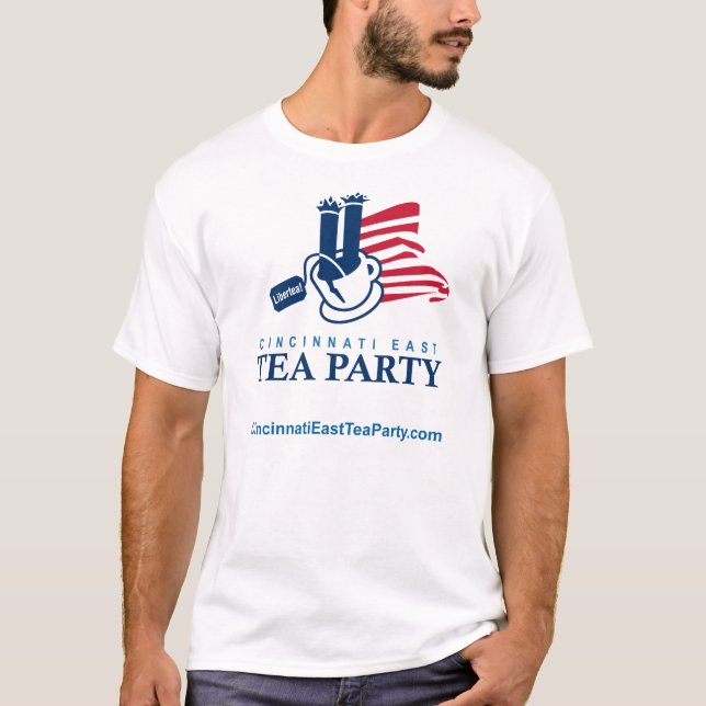 T-shirts Tea party do leste de Cincinnati (Frente)