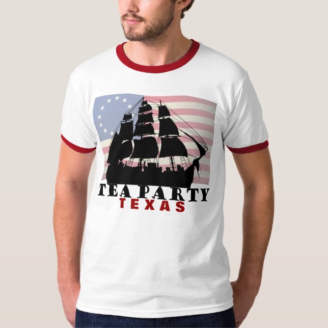 T-shirts Tea party - Texas (Frente)