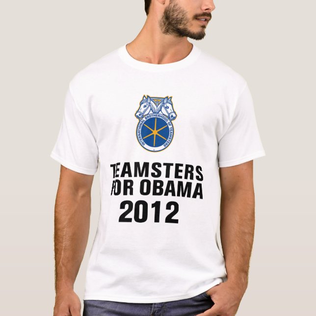 T-shirts Teamsters para Obama (Frente)