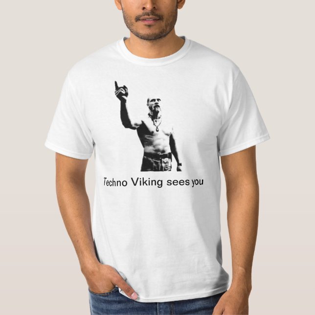 T-shirts Techno Viking vê você (Frente)