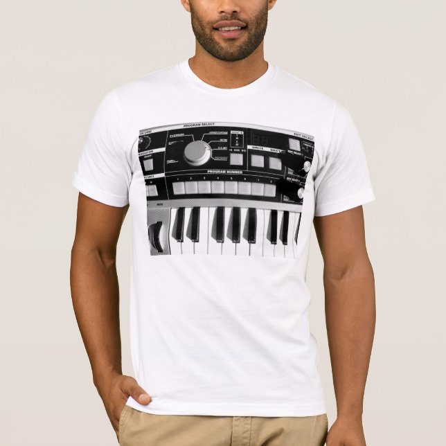 T-shirts Teclado de Synth (Frente)