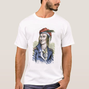 T-shirts Tecumseh (1768-1813) (gravura colorida)