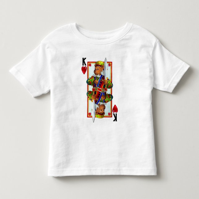 T-shirts Teddy Bear King of Hearts (Frente)