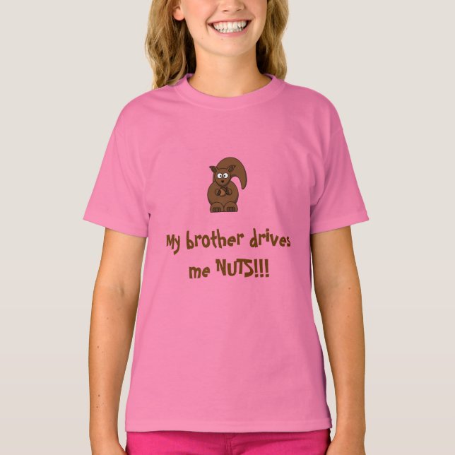T-shirts Tee da Nutty Brother Girl (Frente)