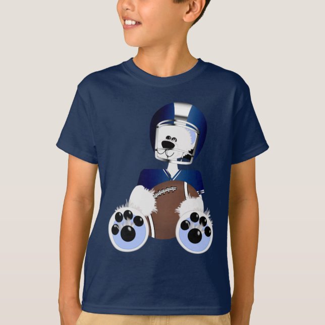 T-shirts Tee de Futebol SnoBluebearies (Frente)